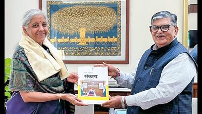 Punjab governor Gulab Chand Kataria met Union finance minister Nirmala Sitharaman in New Delhi. (Photo: X)
