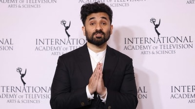 Vir Das poses in the press room after hosting the the 52nd International Emmy Awards at the New York Hilton on November 25, 2024, in New York City. (Photo by CHARLY TRIBALLEAU / AFP) (AFP) Vir Das poses in the press room after hosting the the 52nd International Emmy Awards at the New York Hilton on November 25, 2024, in New York City. (Photo by CHARLY TRIBALLEAU / AFP) (AFP)