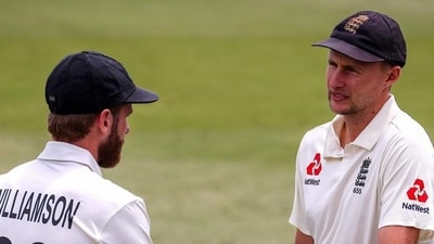 Joe Root speaks to Kane Williamson (AFP) Joe Root speaks to Kane Williamson (AFP)