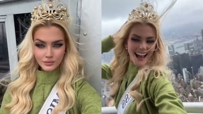 Victoria Kjaer Theilvig was crowned Miss Universe 2024 on November 16. A week later, she lit up the Empire State Building, as seen in a now highly-debated viral video on TikTok. (TikTok) Victoria Kjaer Theilvig was crowned Miss Universe 2024 on November 16. A week later, she lit up the Empire State Building, as seen in a now highly-debated viral video on TikTok. (TikTok)