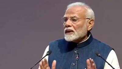 Prime Minister Narendra Modi addresses on the occasion of the Constitution Day celebrations, in the Supreme Court (ANI/X) Prime Minister Narendra Modi addresses on the occasion of the Constitution Day celebrations, in the Supreme Court (ANI/X)