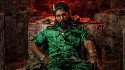 Allu Arjun plays Pushpa Raj in Pushpa 2: The Rule.