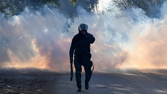 As Pakistani forces continue to battle against Khan's supporters, authorities have said that the ex-Prime minister's release can only be ordered by the courts.&nbsp;(AFP)