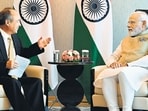 Prime Minister Narendra Modi meeting the President/CEO, Softbank Group Corp., Masayoshi Son, in Tokyo on May 23, 2022
