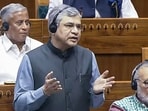 Union Railway Minister Ashwini Vaishnaw speaks in the Lok Sabha during the Winter Session of Parliament, in New Delhi on Wednesday. Union Railway Minister Ashwini Vaishnaw speaks in the Lok Sabha during the Winter Session of Parliament, in New Delhi on Wednesday.