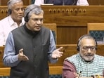 Union Minister Ashwini Vaishnaw speaks in the Lok Sabha during the Winter session of Parliament, in New Delhi. Union Minister Ashwini Vaishnaw speaks in the Lok Sabha during the Winter session of Parliament, in New Delhi.