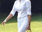 Melania Trump during a recent public appearance in New York City. Melania Trump during a recent public appearance in New York City.
