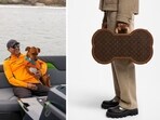 The image shows Indian-origin businessman Ajay Thakore with his dog. He purchased a 14 lakh Louis Vuitton suitcase for his pet pooch. The image shows Indian-origin businessman Ajay Thakore with his dog. He purchased a 14 lakh Louis Vuitton suitcase for his pet pooch.