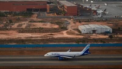 An Indigo aircraft prepares for take-off at Kempegowda International Airport in Bengaluru. (AFP File Photo) An Indigo aircraft prepares for take-off at Kempegowda International Airport in Bengaluru. (AFP File Photo)