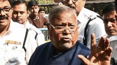 Former West Bengal education minister Partha Chatterjee was arrested by ED in connection with the case in July last year. (ANI) Former West Bengal education minister Partha Chatterjee was arrested by ED in connection with the case in July last year. (ANI)