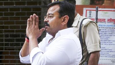 In this May 10, 2022 photo, Ashish Mishra, main accused in the 2021 Lakhimpur violence case, being produced in a local court in Lakhimpur. (PTI Photo) In this May 10, 2022 photo, Ashish Mishra, main accused in the 2021 Lakhimpur violence case, being produced in a local court in Lakhimpur. (PTI Photo)