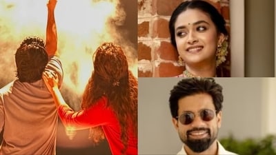 Keerthy Suresh shared the first-ever photo with boyfriend Antony Thattil. Keerthy Suresh shared the first-ever photo with boyfriend Antony Thattil.
