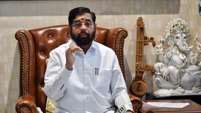 Maharashtra chief minister Eknath Shinde addresses a press conference, at his residence, in Thane on Wednesday. (ANI) Maharashtra chief minister Eknath Shinde addresses a press conference, at his residence, in Thane on Wednesday. (ANI)