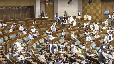 Members in the Lok Sabha during the Winter session of the Parliament, in New Delhi, on Wednesday. (PTI)