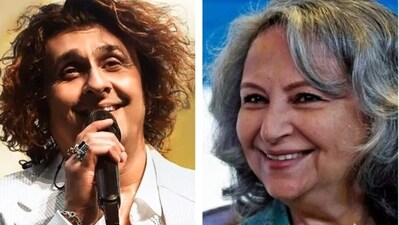 Sonu Nigam sings with Sharmila Tagore at IFFI Goa Sonu Nigam sings with Sharmila Tagore at IFFI Goa