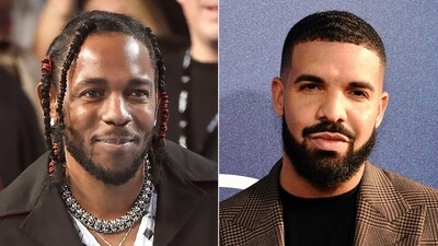 Drake (right) warns to take his battle with Kendrick Lamar (left) to court over the song Not Like Us (AP) Drake (right) warns to take his battle with Kendrick Lamar (left) to court over the song Not Like Us (AP)