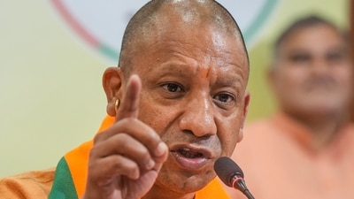 Uttar Pradesh chief minister Yogi Adityanath addresses a press conference. (PTI) Uttar Pradesh chief minister Yogi Adityanath addresses a press conference. (PTI)