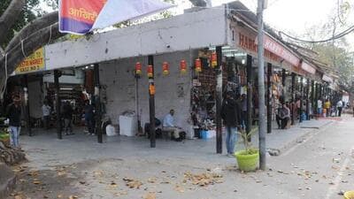 Saurabh Joshi demanded conversion of the vendors’ sites in the Old Book Market from a licensee category to leasehold ownership. (HT File photo)