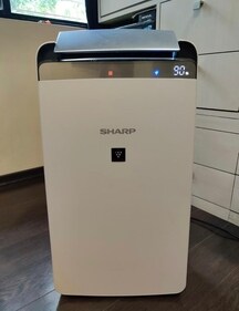 Sharp DW-J20FM-W Air Purifier with Dehumidifier offers sleek design and efficient air purification. Sharp DW-J20FM-W Air Purifier with Dehumidifier offers sleek design and efficient air purification.