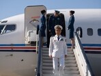Miao Hua (C), China's director of the political affairs department of the Central Military Commission, disembarks his aircraft after arriving at Pyongyang International Airport. (AFP File) Miao Hua (C), China's director of the political affairs department of the Central Military Commission, disembarks his aircraft after arriving at Pyongyang International Airport. (AFP File)