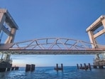 The new Pamban rail bridge is being built at an estimated cost of  <span class='webrupee'>₹</span>280 crore to replace the 110-year-old Cantilever bridge.