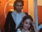 Malaika Arora and Arhaan Khan grabbed eyeballs in matching outfits.