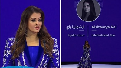 Aishwarya Rai at the Dubai for the Global Women's Forum in UAE