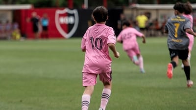 Lionel's Messi' son Inter Miami's Thiago Messi in action. (AP) Lionel's Messi' son Inter Miami's Thiago Messi in action. (AP)