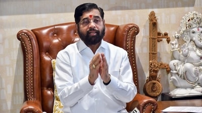 Maharashtra Chief Minister Eknath Shinde addresses a press conference, in Thane on Wednesday. (ANI) Maharashtra Chief Minister Eknath Shinde addresses a press conference, in Thane on Wednesday. (ANI)