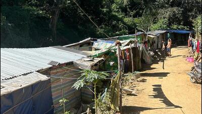Over the last three years, after the 2021 military coup, around 30,000 Myanmar nationals have entered India and are living in Mizoram. (HT Photo) Over the last three years, after the 2021 military coup, around 30,000 Myanmar nationals have entered India and are living in Mizoram. (HT Photo)