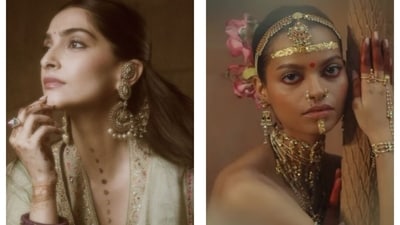 For a minimal style, try these stick-on adornments this wedding season (Photos: Instagram) For a minimal style, try these stick-on adornments this wedding season (Photos: Instagram)