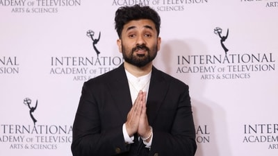 Indian comedian-actor Vir Das poses in the press room after hosting the 52nd International Emmy Awards at the New York Hilton on November 25, 2024, in New York City. (AFP) Indian comedian-actor Vir Das poses in the press room after hosting the 52nd International Emmy Awards at the New York Hilton on November 25, 2024, in New York City. (AFP)