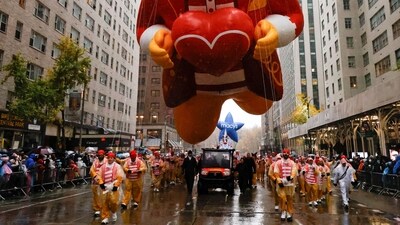 Anti-Israel protesters disrupt Macy’s Thanksgiving Day Parade, NYPD makes mass arrests (REUTERS/Brendan McDermid) (REUTERS)