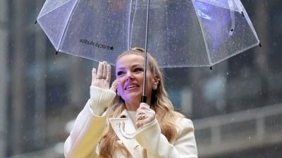 Ariana Madix attends the 98th Macy's Thanksgiving Day Parade in New York City, U.S., November 28, 2024. REUTERS/Brendan McDermid (REUTERS)