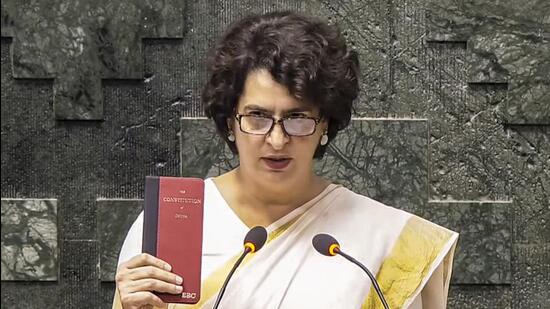 Congress leader Priyanka Gandhi Vadra. (PTI)