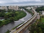 The Blue Line, is primarily an elevated corridor with a few exceptions. (Representational Image) The Blue Line, is primarily an elevated corridor with a few exceptions. (Representational Image)