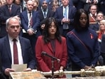 In this video grab taken from footage broadcast by the UK Parliamentary Recording Unit (PRU) via the Parliament TV website on November 29, 2024, tellers (L-R, Bambos Charalambous, Sarah Owen, Florence Eshalomi and Harriett Baldwin) announce that MPs have approved the Terminally Ill Adults (End of Life) Bill on second reading by 330 votes to 275, a majority of 55, in the House of Commons.