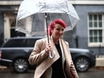 Britain's Transport Secretary Louise Haigh leaves after attending a weekly cabinet meeting at 10 Downing Street in London on October 8, 2024. 