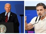 US president Joe Biden and Leader of the Opposition in Lok Sabha Rahul Gandhi. US president Joe Biden and Leader of the Opposition in Lok Sabha Rahul Gandhi.