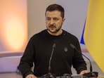 Ukrainian President Volodymyr Zelensky delivers statement during a visit to Denmark on November 19, 2024, amid the Russian invasion of Ukraine. Ukrainian President Volodymyr Zelensky delivers statement during a visit to Denmark on November 19, 2024, amid the Russian invasion of Ukraine.