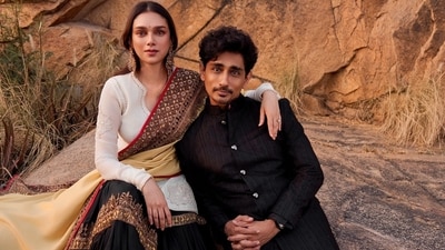 Actor-couple Aditi Rao Hydari and Siddharth shared unseen photos from their pre-wedding photoshoot. Taking to Instagram on Friday, the duo shared joint posts. They posted a bunch of pictures and also penned a short and sweet note. They tied the knot in an intimate ceremony in September this year. Actor-couple Aditi Rao Hydari and Siddharth shared unseen photos from their pre-wedding photoshoot. Taking to Instagram on Friday, the duo shared joint posts. They posted a bunch of pictures and also penned a short and sweet note. They tied the knot in an intimate ceremony in September this year.