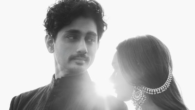 Aditi Rao Hydari and Siddharth did the photoshoot in Alila Fort Bishangarh in Rajastha amid nature. Both of them gave different poses for the camera. Aditi Rao Hydari and Siddharth did the photoshoot in Alila Fort Bishangarh in Rajastha amid nature. Both of them gave different poses for the camera.