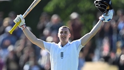 Brook was dropped four times on 18, 41, 70 and 106 with the last detected by television replays after the umpire ruled the ball spilled by wicketkeeper Tom Blundell was byes (AP) Brook was dropped four times on 18, 41, 70 and 106 with the last detected by television replays after the umpire ruled the ball spilled by wicketkeeper Tom Blundell was byes (AP)