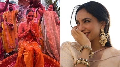 Wondering what Sobhita Dhulipala's bridal aesthetic is going to be? Here's the mood board! (Photos: Instagram/htcity, sobhitad) Wondering what Sobhita Dhulipala's bridal aesthetic is going to be? Here's the mood board! (Photos: Instagram/htcity, sobhitad)