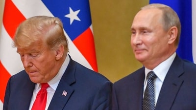 Vladimir Putin showers praises on Donald Trump in a tone that is in stark contrast to past rhetoric (Photo by Yuri KADOBNOV / AFP) (AFP) Vladimir Putin showers praises on Donald Trump in a tone that is in stark contrast to past rhetoric (Photo by Yuri KADOBNOV / AFP) (AFP)