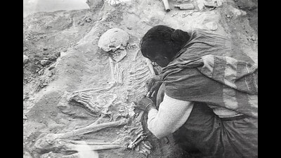 Karve at work in Gujarat, in 1944. (Images courtesy Iru: The Remarkable Life of Irawati Karve) Karve at work in Gujarat, in 1944. (Images courtesy Iru: The Remarkable Life of Irawati Karve)