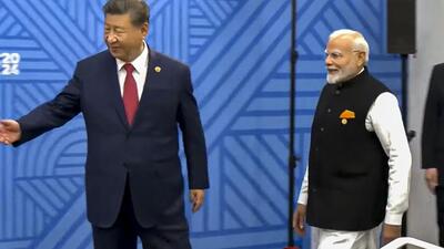 Kazan: Prime Minister Narendra Modi during a bilateral meeting with Chinese President Xi Jinping on the sidelines of the BRICS Summit in Kazan on October 23. (PTI) Kazan: Prime Minister Narendra Modi during a bilateral meeting with Chinese President Xi Jinping on the sidelines of the BRICS Summit in Kazan on October 23. (PTI)