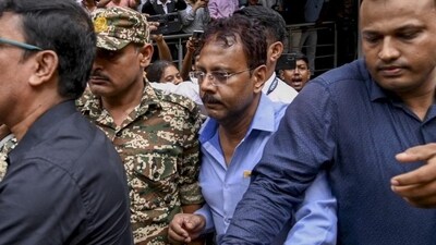 Kolkata: CBI officials produce the former principal of RG Kar Medical College Sandip Ghosh, at a city court in Kolkata on Sept. 3. (PTI)