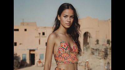 Mango has used humanoid models for their designs in the past. Mango has used humanoid models for their designs in the past.