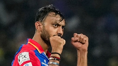Axar Patel was one of the players retained by the Delhi Capitals (PTI) Axar Patel was one of the players retained by the Delhi Capitals (PTI)